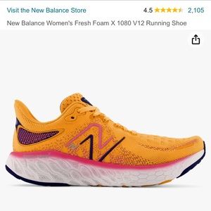 New Balance Fresh Foam x 1080 V12 Running Shoe, size 8.5